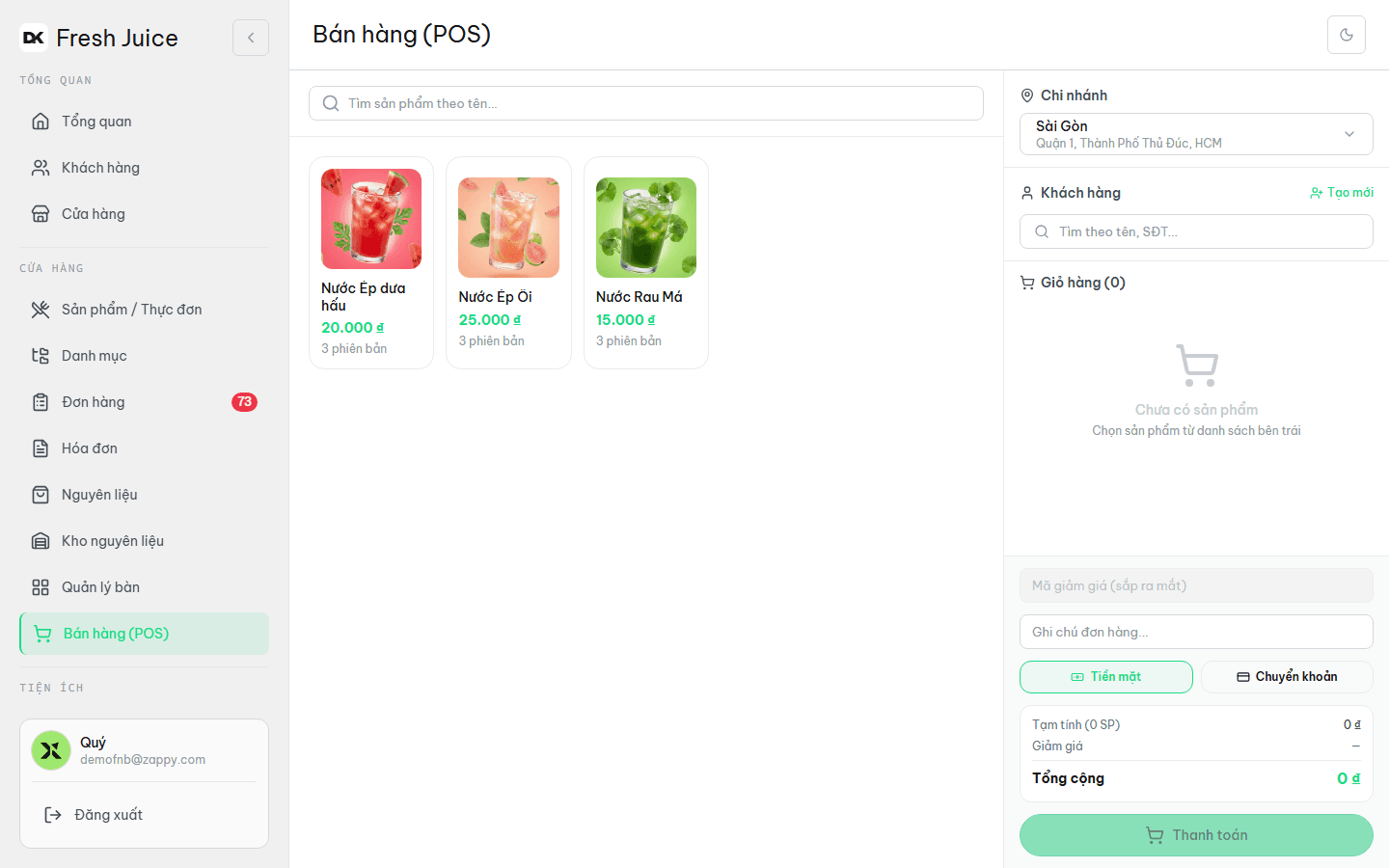 Bếp realtime