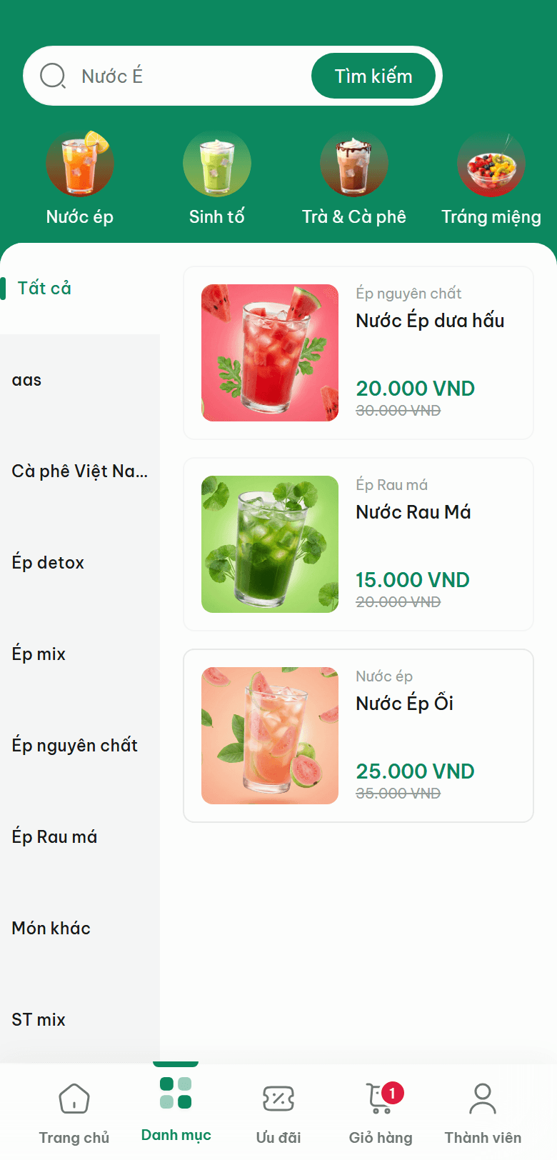 ScaleX F&B — Menu