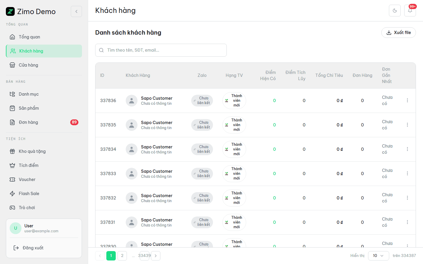 Khách hàng & CRM