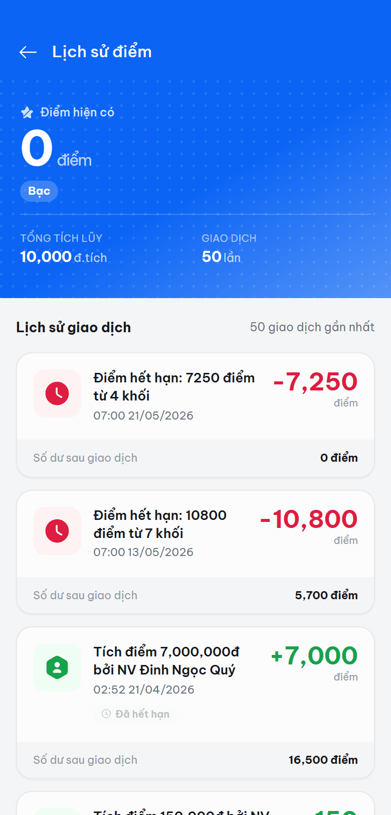 ScaleX Rewards — Điểm của tôi