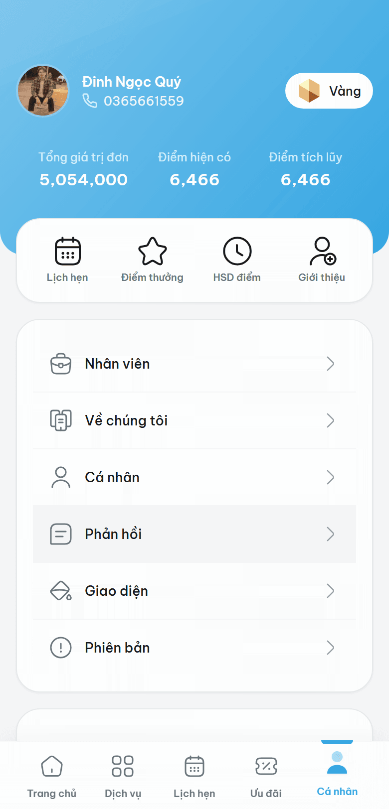 ScaleX Spa — Cá nhân